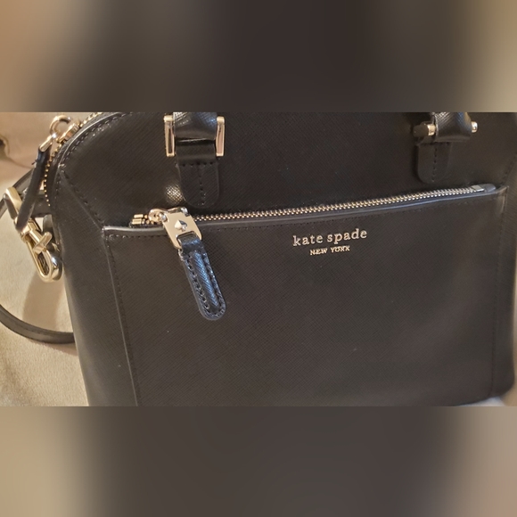 SOLD - Kate Spade New York Louise Small Dome Satchel Crossbody Black - Picture 3 of 11